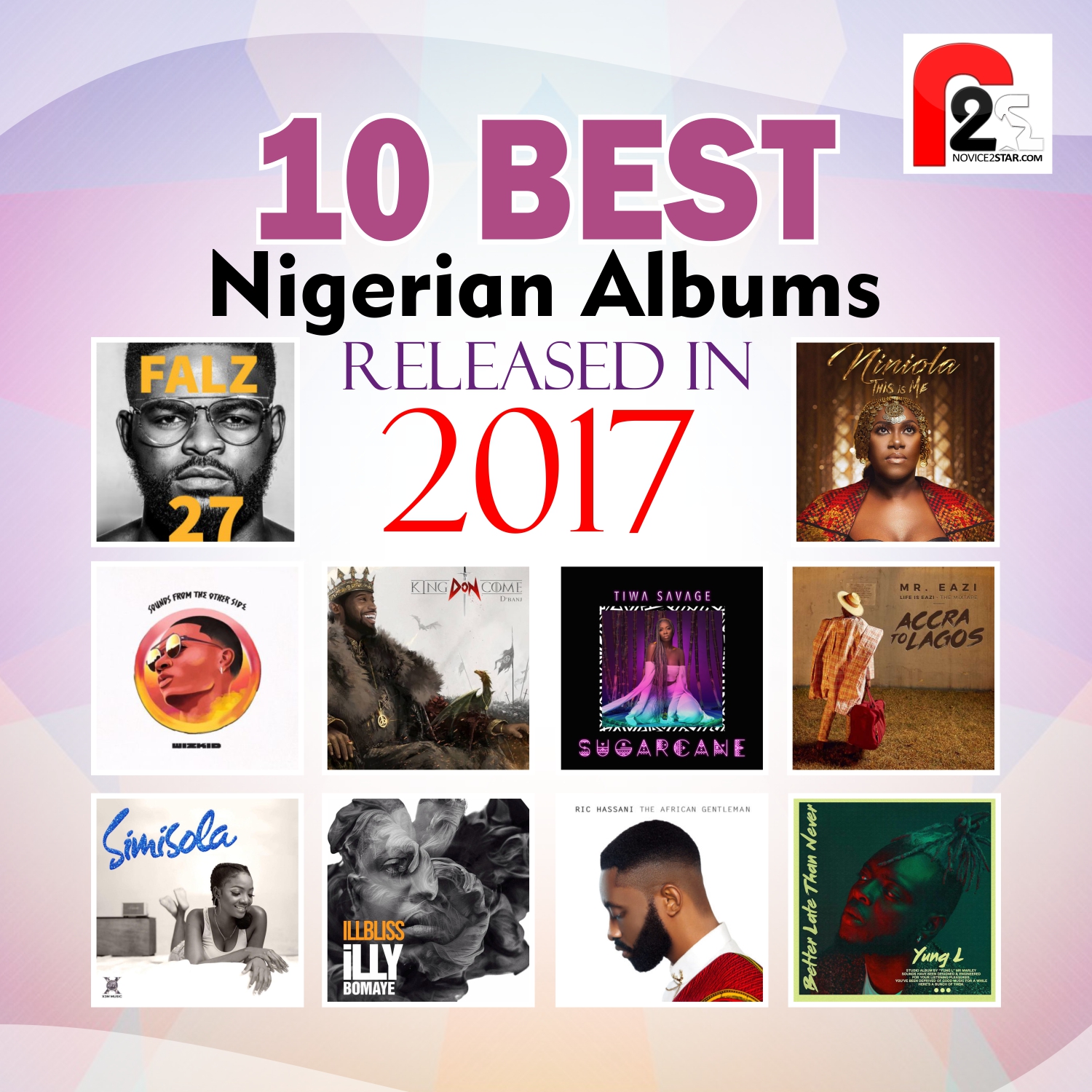10 Best Nigerian (Naija) Albums Released In 2017