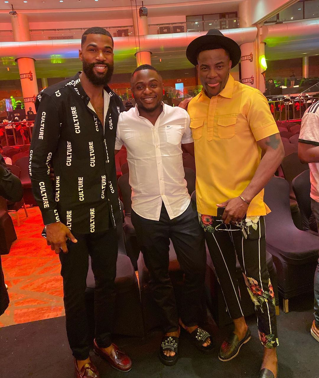 #Headies2019: Ubi Franklin With Mike, Mercy, BamBam And Ebuka At The Headies 2019
