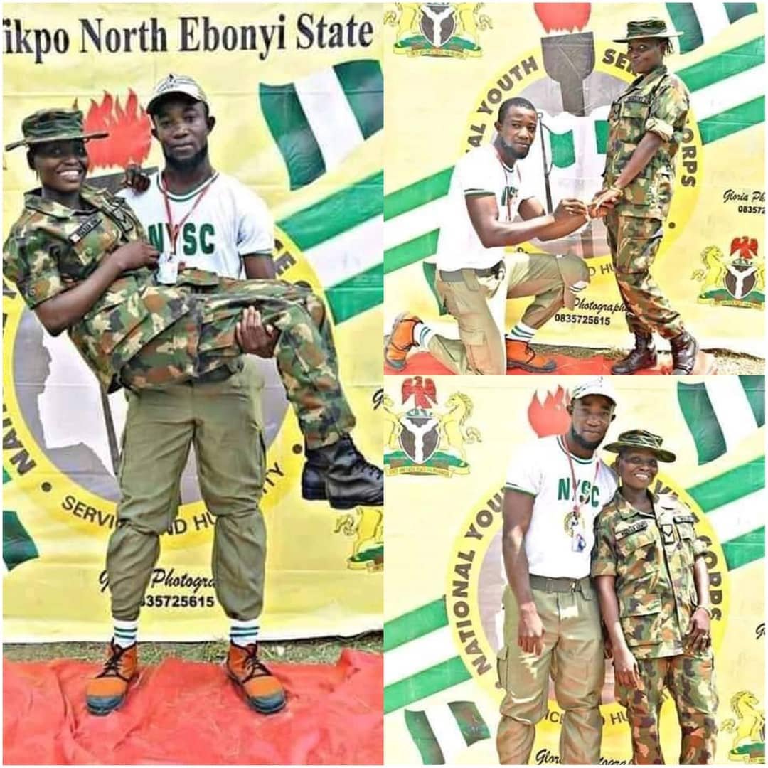 Wow! NYSC Member Gives a Female Soldier an Engagement Ring (PHOTOS)