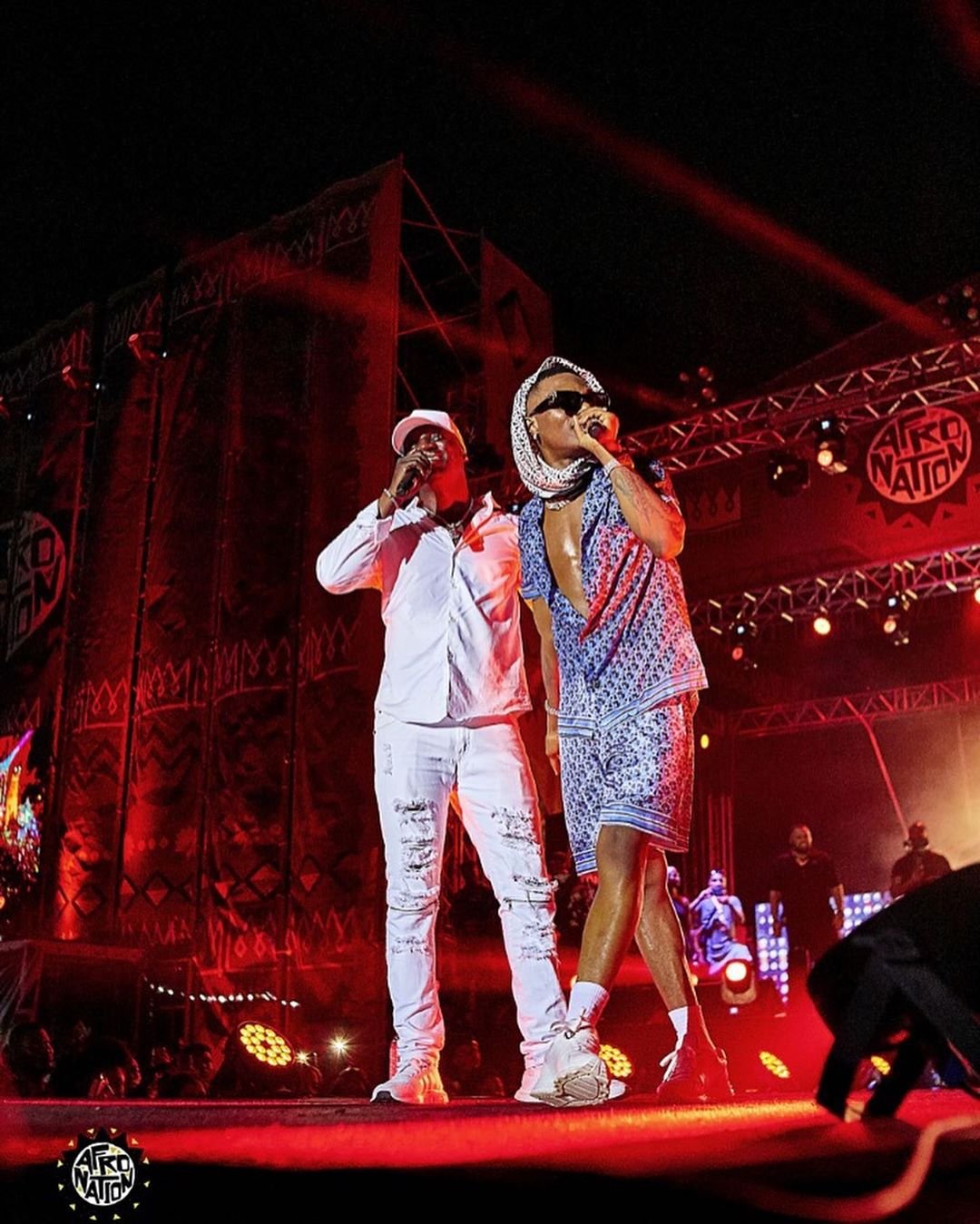 Wow! Wizkid and Akon Perform Together in AfroNation Ghana (Photos)
