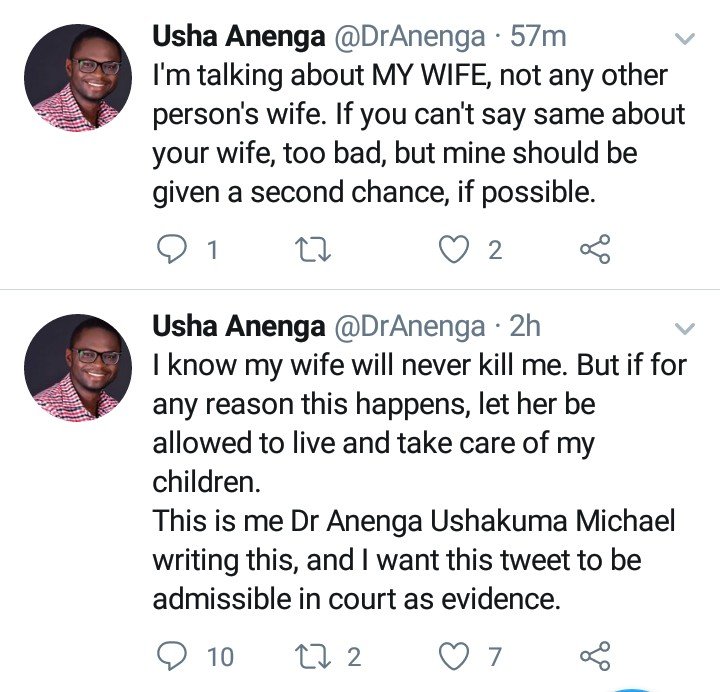 'If my wife kills me, the court should let her live' – Nigerian doctor 
