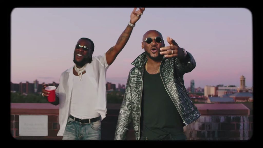 picture of burna boy and 2baba in we must groove video