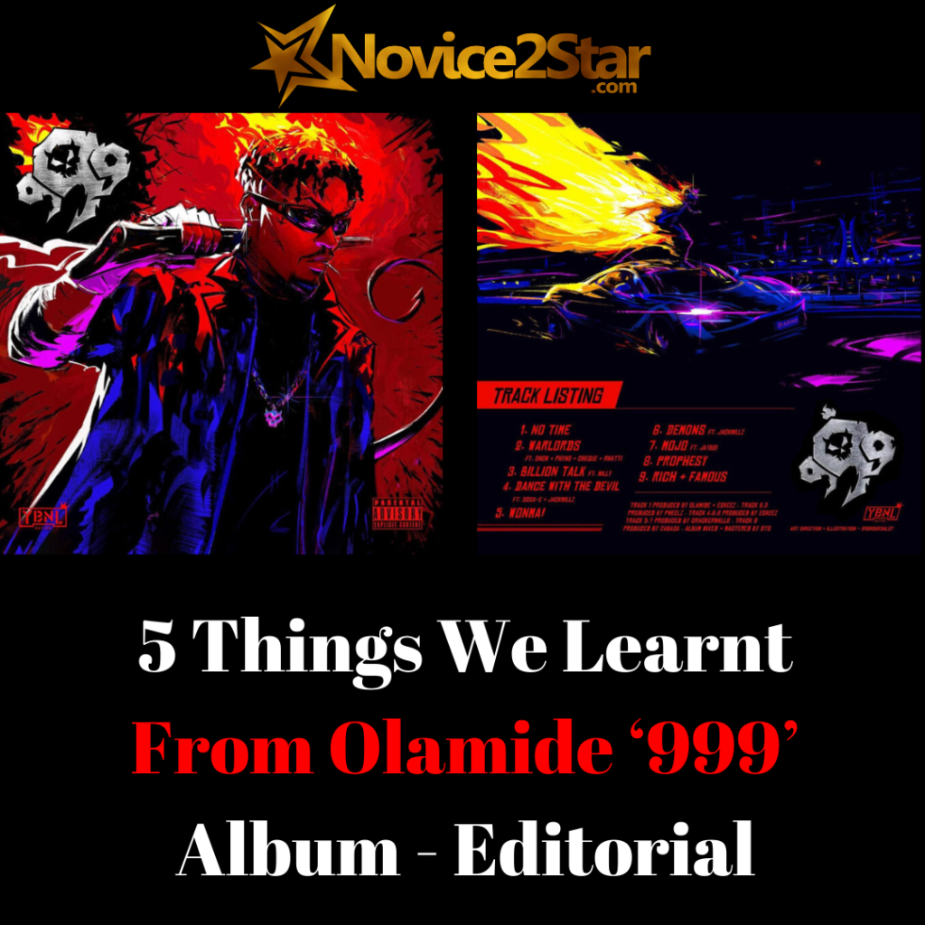 5 Things We Learnt From Olamide ‘999’ Album - Editorial