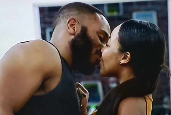 HoH Kiddwaya, And Former HoH, Erica All Loved Up As They Bite And Squeeze Each Other's Faces (VIDEO)