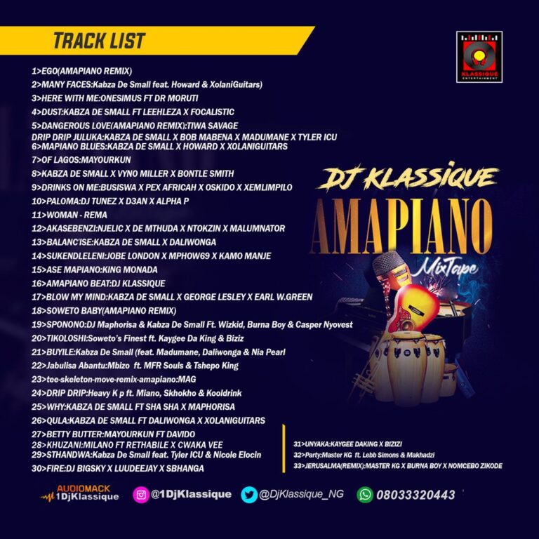 MIXTAPE: DJ Klassique – Amapiano