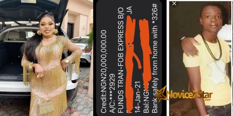 Bobrisky Calls Herself No 1 "Runs Girl" in Nigeria, Shows Off #20,000,000 Credit Alert She Got After Using Kayamata
