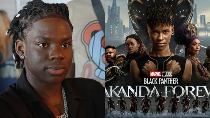 Nigerians react to Rema's vocals being used in the new Black Panther trailer.