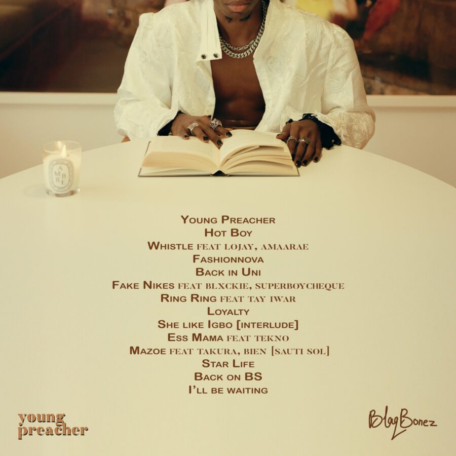Blaqbonez art cover tracklist of Young Preacher
