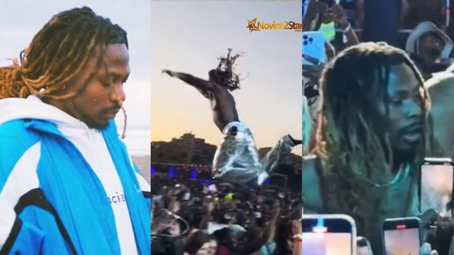 Asake jumped into crowd Afronation Portugal