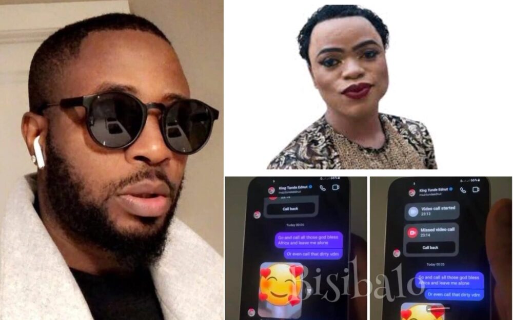 Shocking Revelations: Leaked Chats Uncover Tunde Ednut and Bobrisky’s Alleged Secret Gay Relationship!